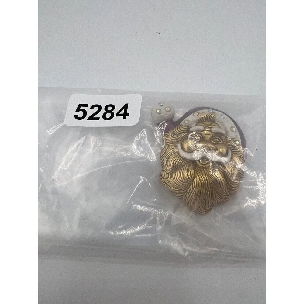 Vintage Santa Head Christmas Jewelry Brooch Pin Christmas Funny Cute‎